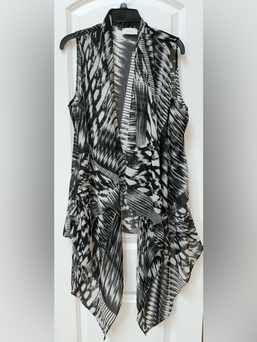 Chico’s Sheer Long Vest